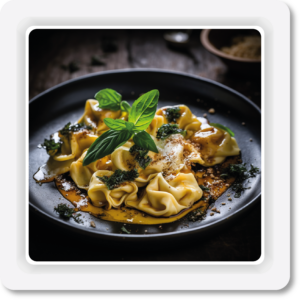 TORTELLONI  DI RICOTTA BURRO E SALVIA