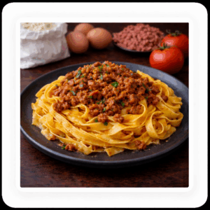 TAGLIATELLE  AL RAGÙ